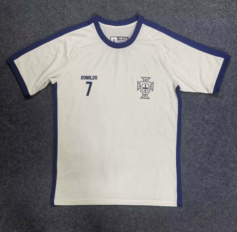 25-26 Portugal  Portuguese Creamy white #7 T-shirt.