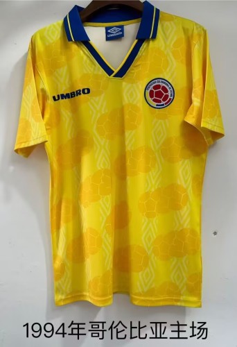 1994 Colombia Home Retro Soccer Jersey