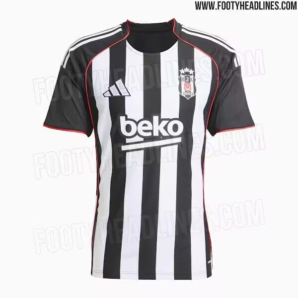 25-26 Besiktas Home Fans Soccer Jersey