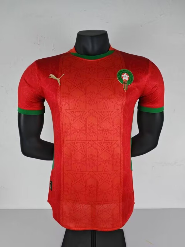 25-26 Morocco Home Player Version Soccer Jersey