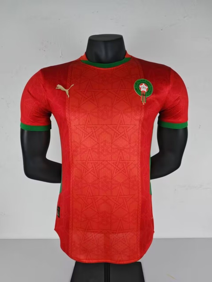 25-26 Morocco Home Player Version Soccer Jersey