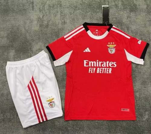 25-26 Benfica Home Kids Soccer Jersey