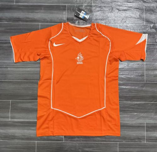 2004 Netherlands Home Retro Soccer Jersey