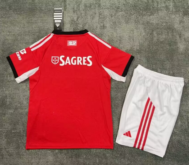 25-26 Benfica Home Kids Soccer Jersey