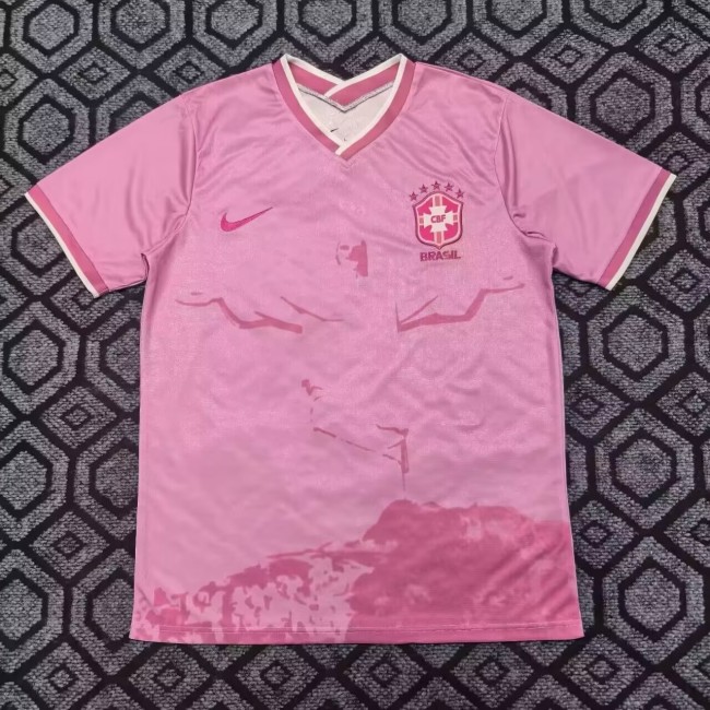 25-26  Brazil Goddess Pink Fans Soceer Jersey