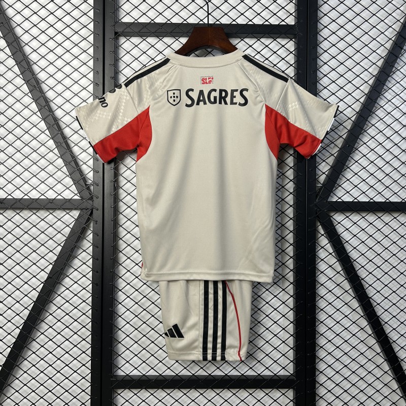 25-26 Benfica away Kids Soccer Jersey
