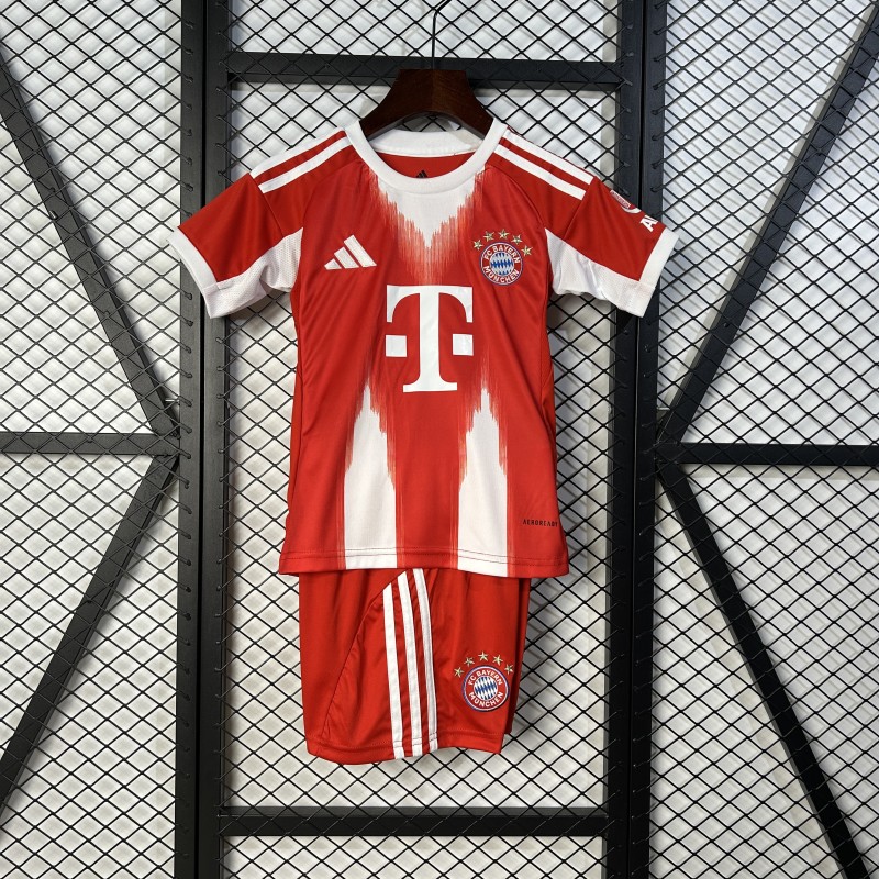 25-26 Bayern Home Kids Soccer Jersey