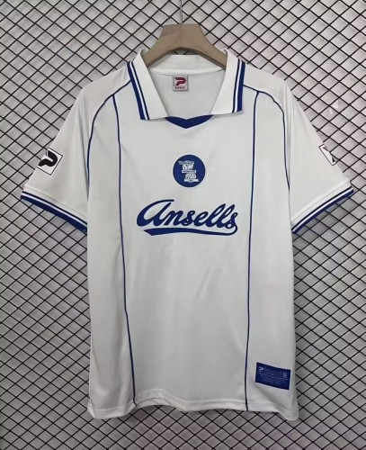 84-85 Birmingham Away white Soccer Jersey