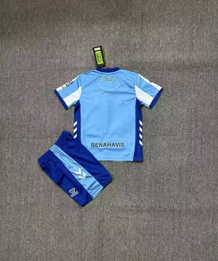 25-26 Malaga Home Kids Soccer Jersey