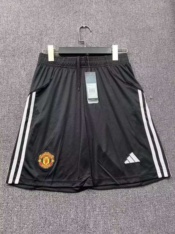 25-26 Man Utd Home Black Shorts Pants