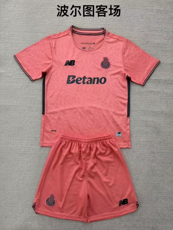 25-26 Porto Away Kids Soccer Jersey