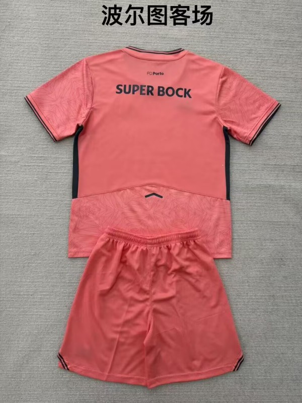 25-26 Porto Away Kids Soccer Jersey