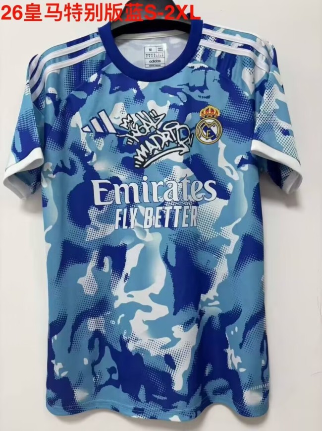 25-26 RMA Blue Special Edition Fans Training Shirts