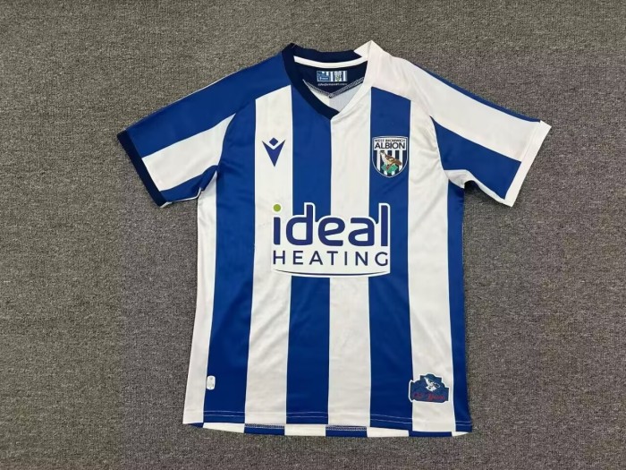 25-26 West Bromwich Home Fans Soccer Jersey