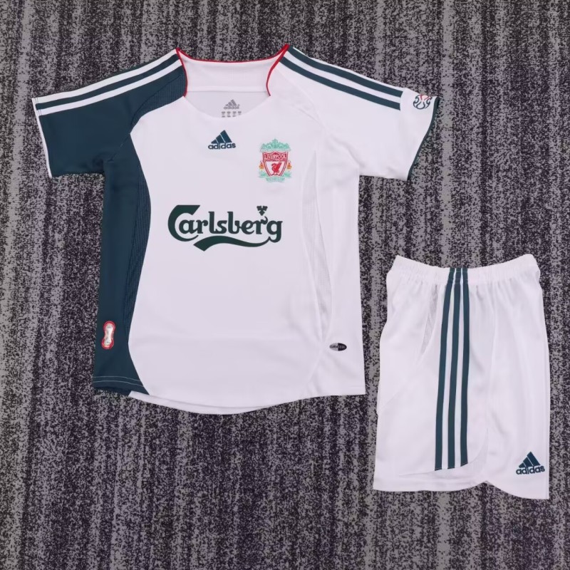 2006-2008 LIV Away Kids Retro Soccer Jersey