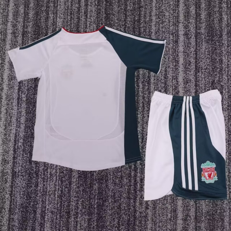 2006-2008 LIV Away Kids Retro Soccer Jersey