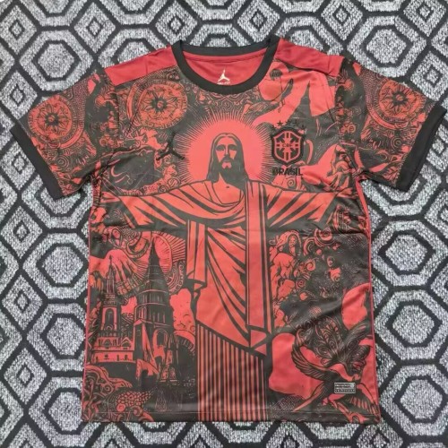 25-26  Brazil Goddess Red Fans Soceer Jersey