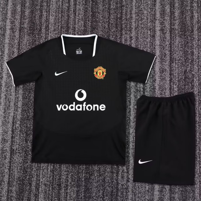 2003-2004 Man Utd Away Kids Retro Soccer Jersey