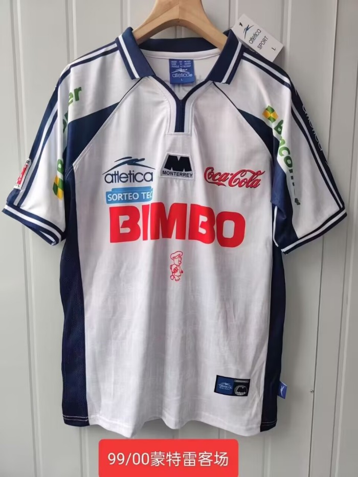 1999-2000 Monterrey Away Retro Soccer Jersey