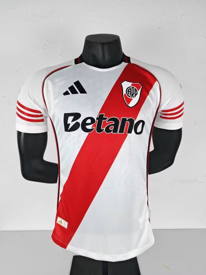 25-26 River Home Player Version Soccer Jersey