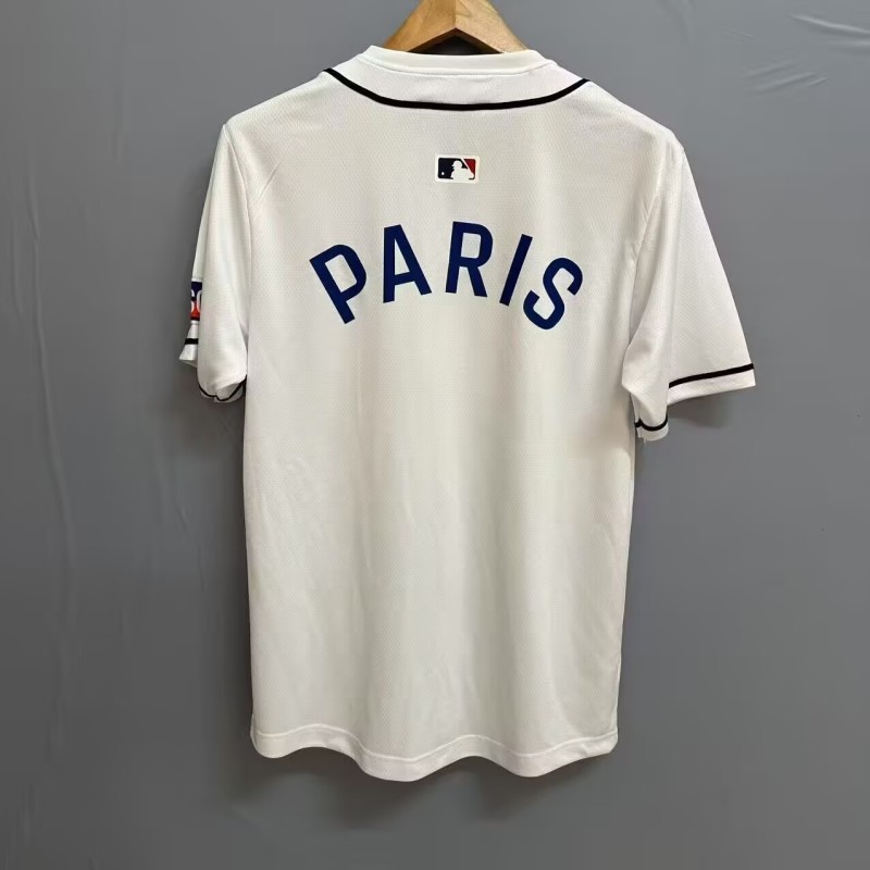 25-26 PSG White Baseball Jersey