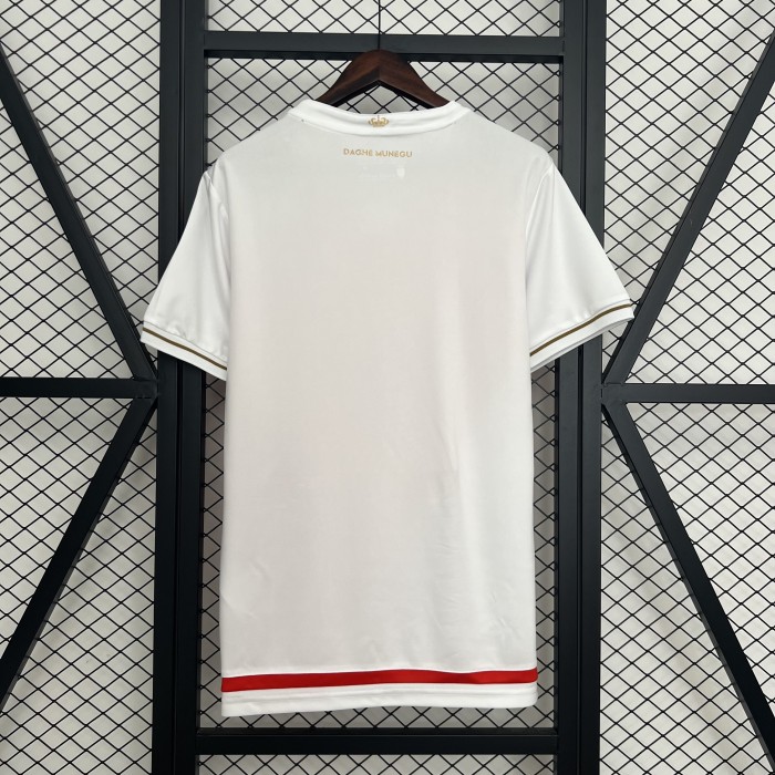 25-26 Monaco Home Fans Soccer Jersey