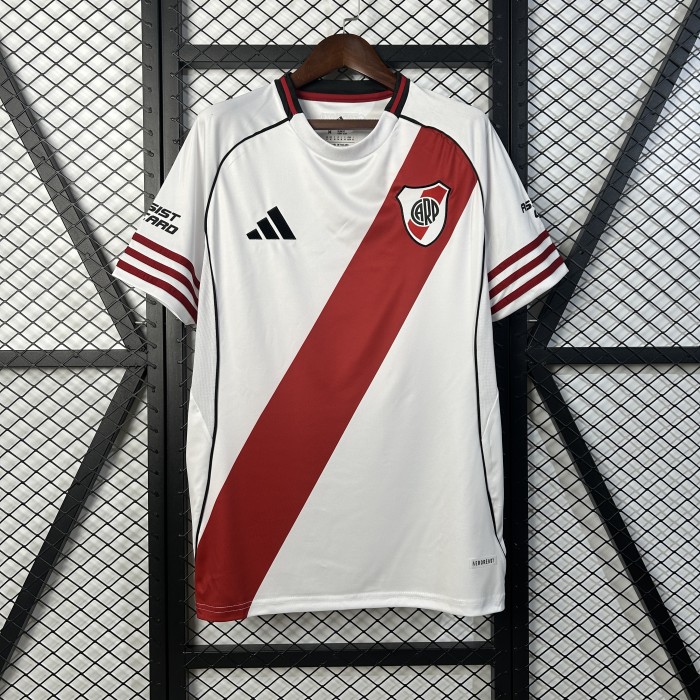 25-26 River Plate Home Fans Soccer Jersey