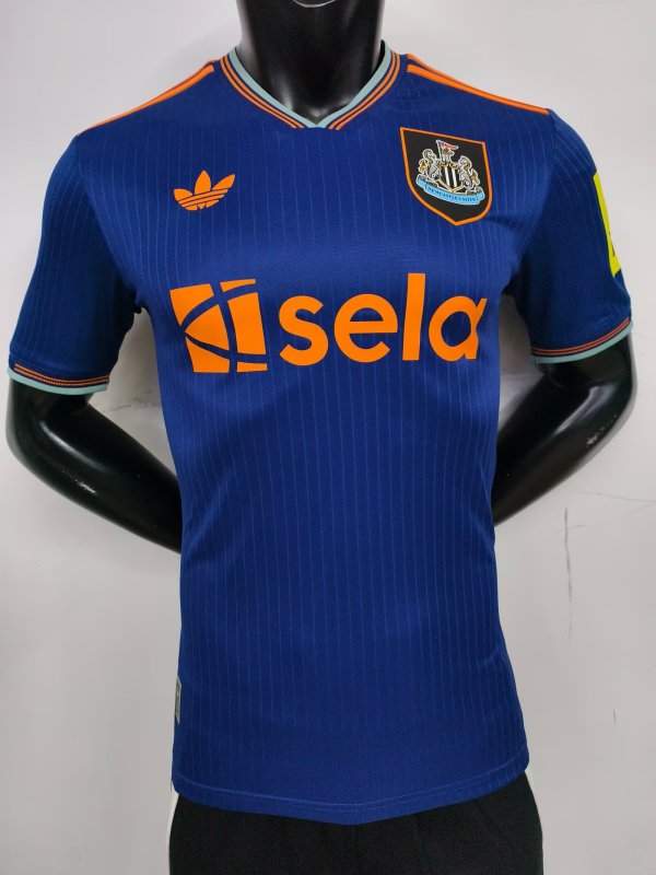 25-26 Newcastle Second Away Player Version Soccer Jersey
