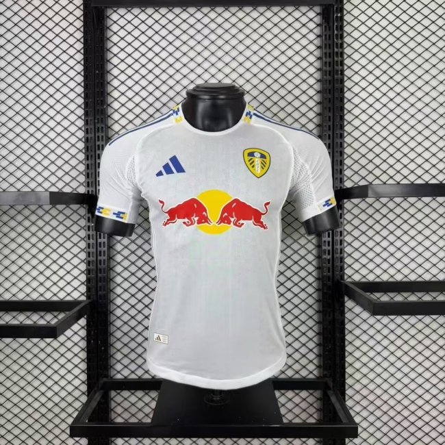 25-26 Leeds United Home Player Version Soccer Jersey