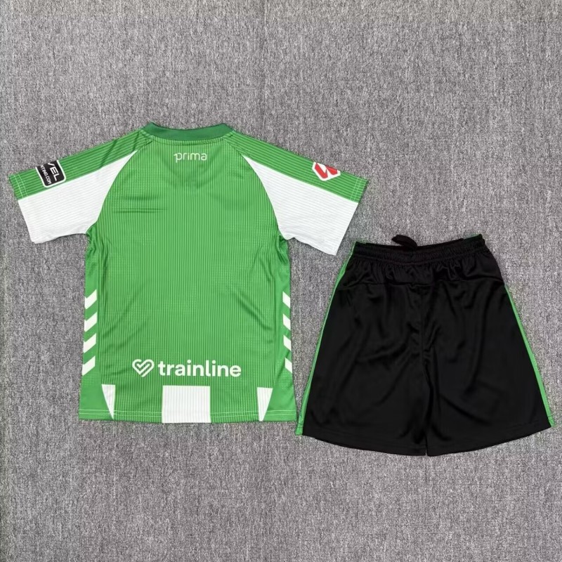 25-26 Real Betis Home Kids Soccer Jersey