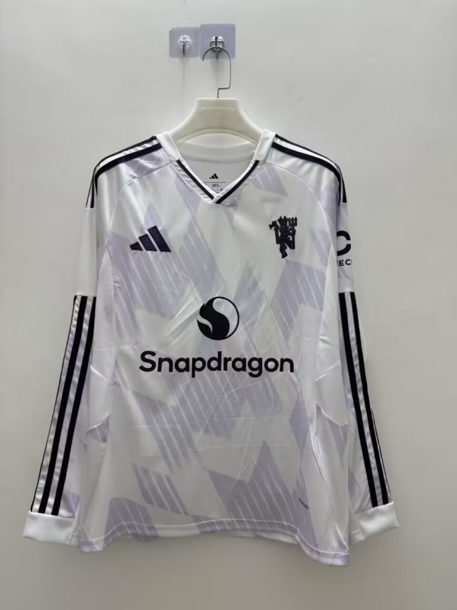 25-26 Man Utd Away Long Sleeve Soccer Jersey (长袖)