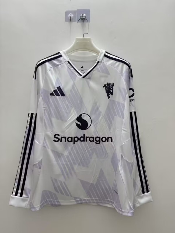 25-26 Man Utd Away Long Sleeve Soccer Jersey (长袖)