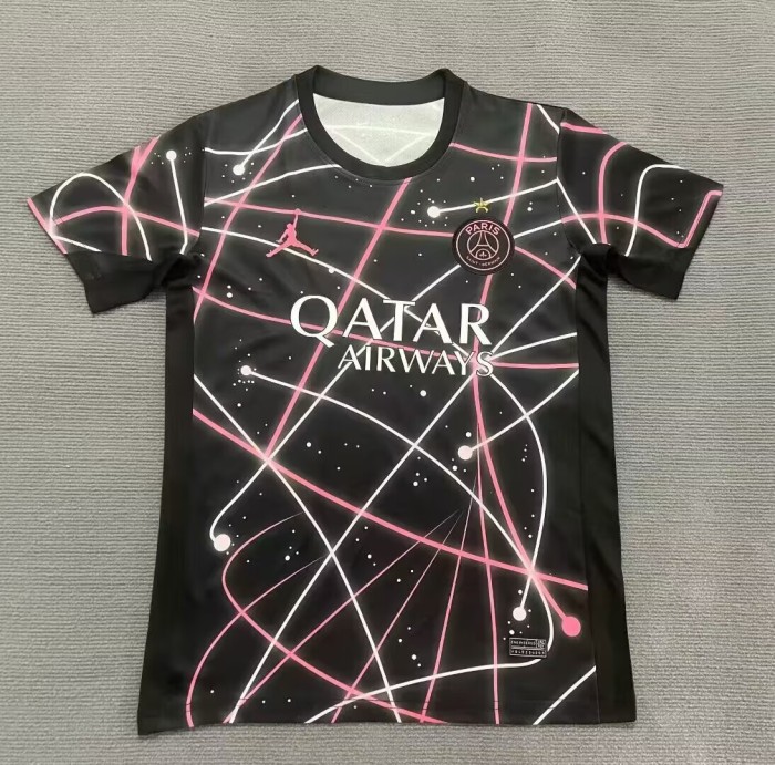 25-26 PSG Pink Black Training shirts