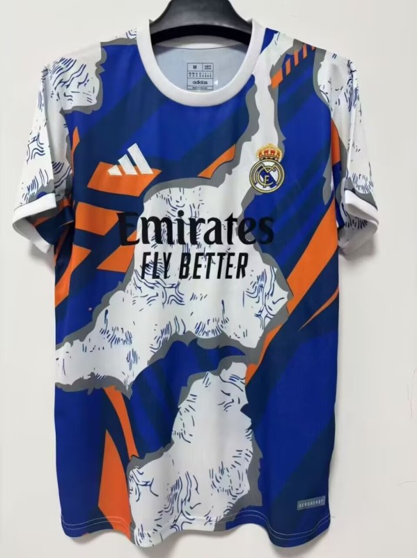 25-26 RMA Blue Orange Special Edition Fans Training Shirts
