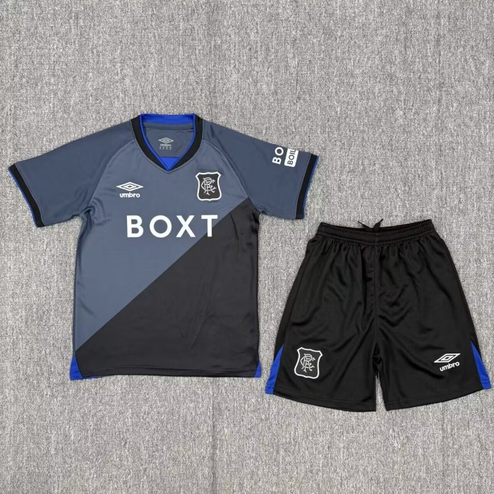 25-26 Rangers Second Away Kids Soccer Jersey