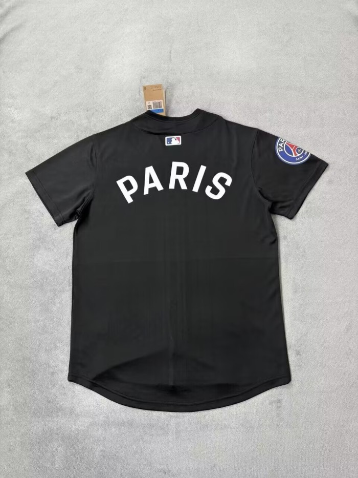 25-26 PSG Black Baseball Jersey