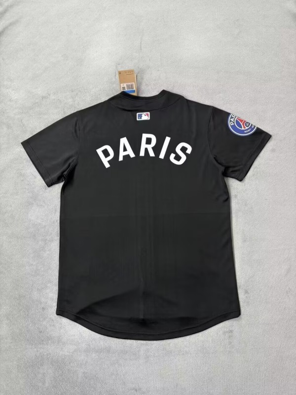 25-26 PSG Black Baseball Jersey