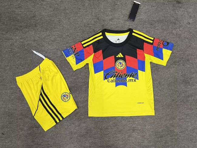 25-26 Club America Home Kids Soccer Jersey