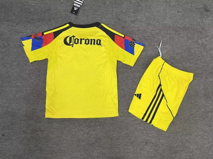 25-26 Club America Home Kids Soccer Jersey