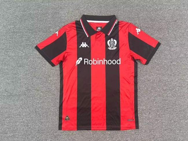 25-26 OGC Nice Home Fans Soccer Jersey