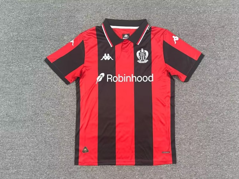 25-26 OGC Nice Home Fans Soccer Jersey