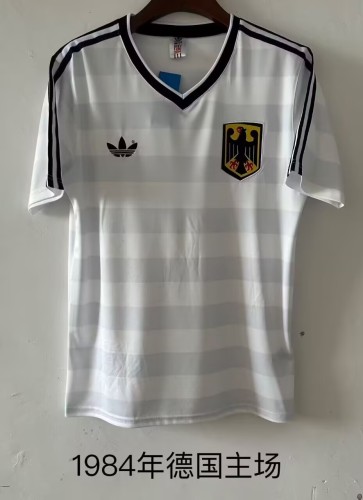 1984 Germany Home Retro Soccer Jersey
