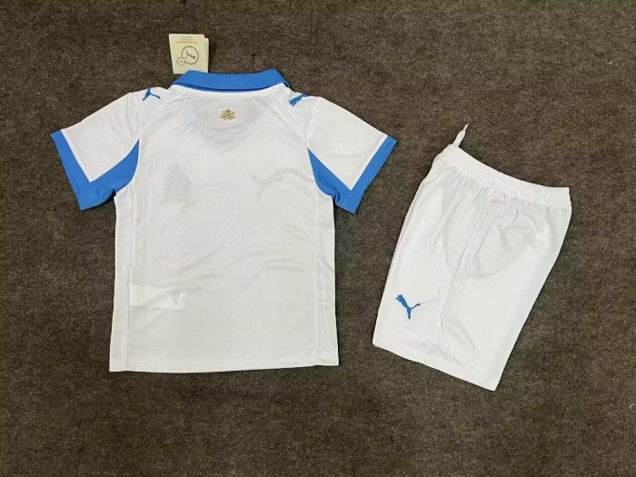 25-26 Marseille Home Kids Soccer Jersey