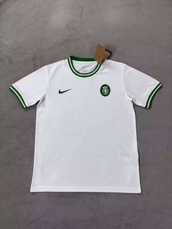 25-26 Sporting Lisbon White Fans Soccer Jersey