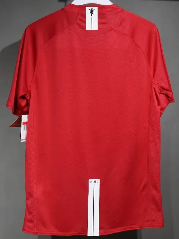 2007-2008 Man Utd Home Player Retro Soccer Jersey
