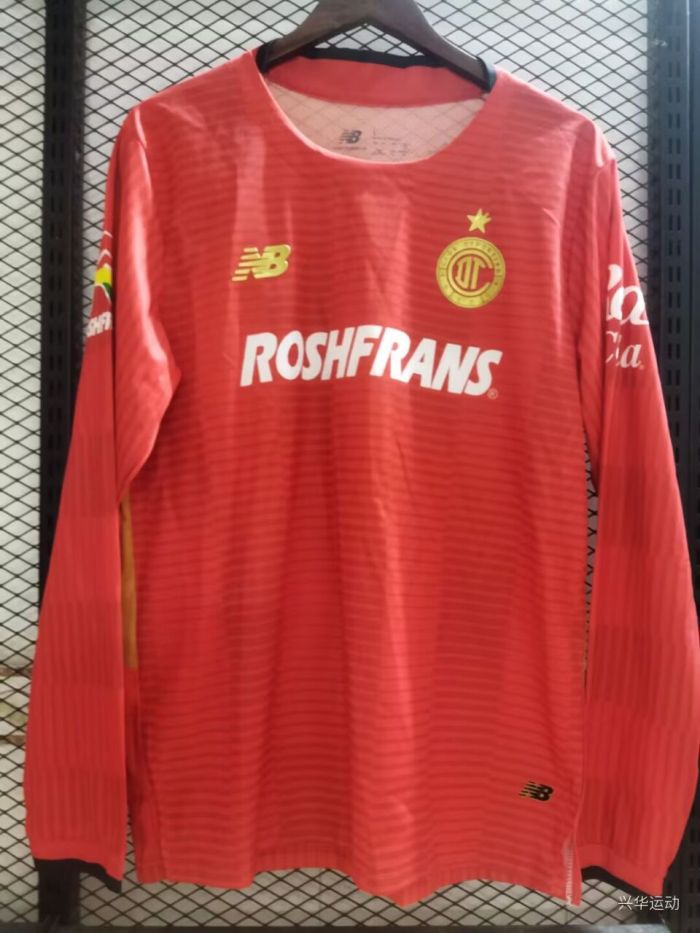 25-26 Toluca Home Fans Long Sleeve Soccer Jersey
