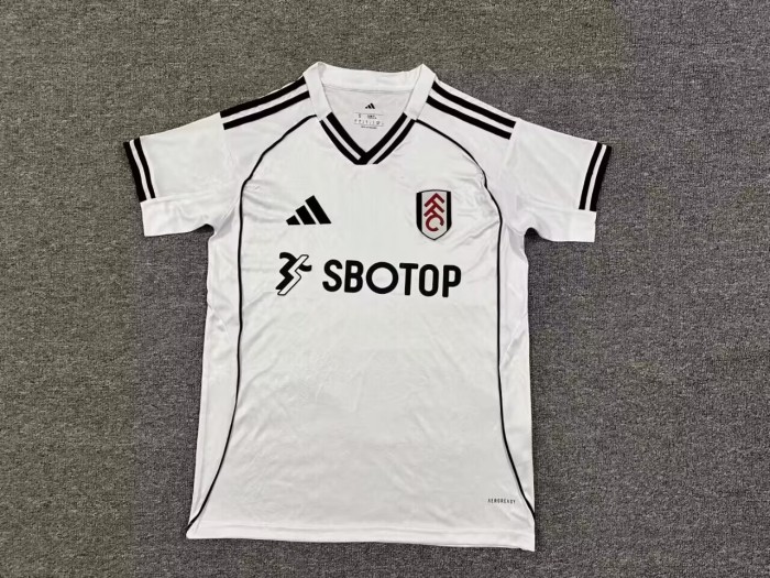 25-26 Fulham Home Fans Soccer Jersey