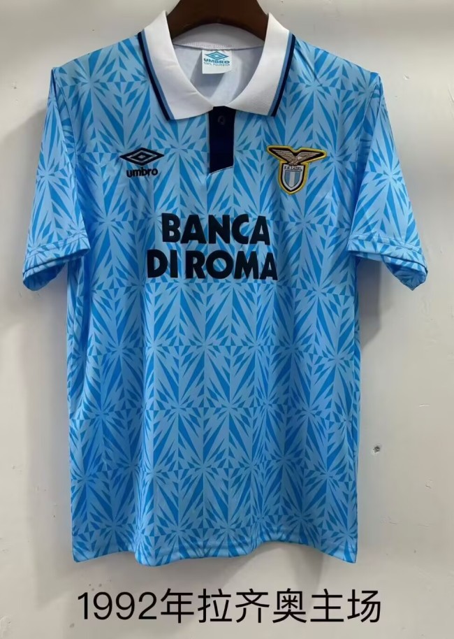 1992 Lazio Home Retro Soccer Jersey