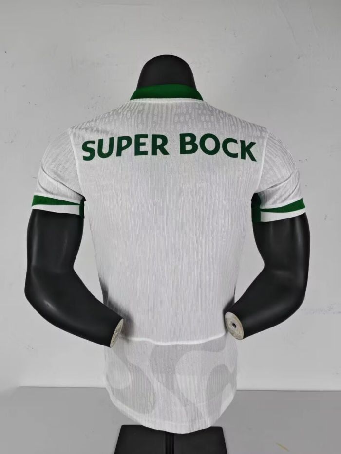25-26 Sporting Lisbon Away Player Version Soccer Jersey