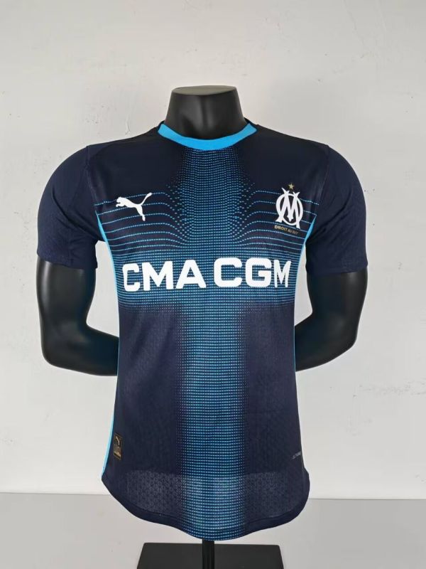 25-26 Marseille Away Player Version Soccer Jersey